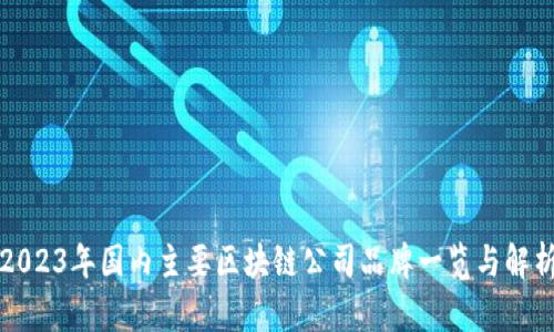 2023年国内主要区块链公司品牌一览与解析